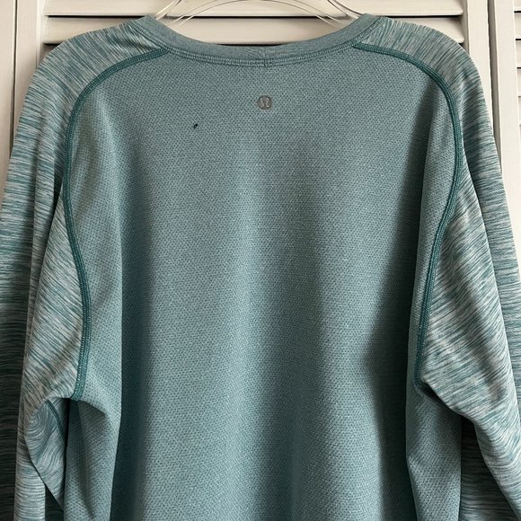 Lululemon Metal Vent Tech Long Sleeve teal men’s large rare - Picture 6 of 12